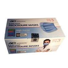 Load image into Gallery viewer, 3-Ply Medical Procedure Face Masks ASTM Level 3 - Case of 1200 Masks
