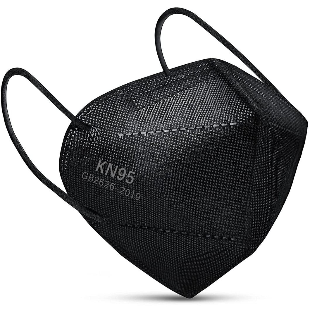 KN95 Filtering Facial Respirator Masks (Black, Case of 1000 Masks)