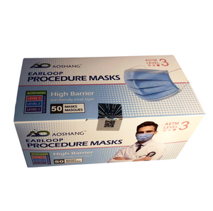 3-Ply Medical Procedure Face Masks ASTM Level 3 - Case of 1200 Masks