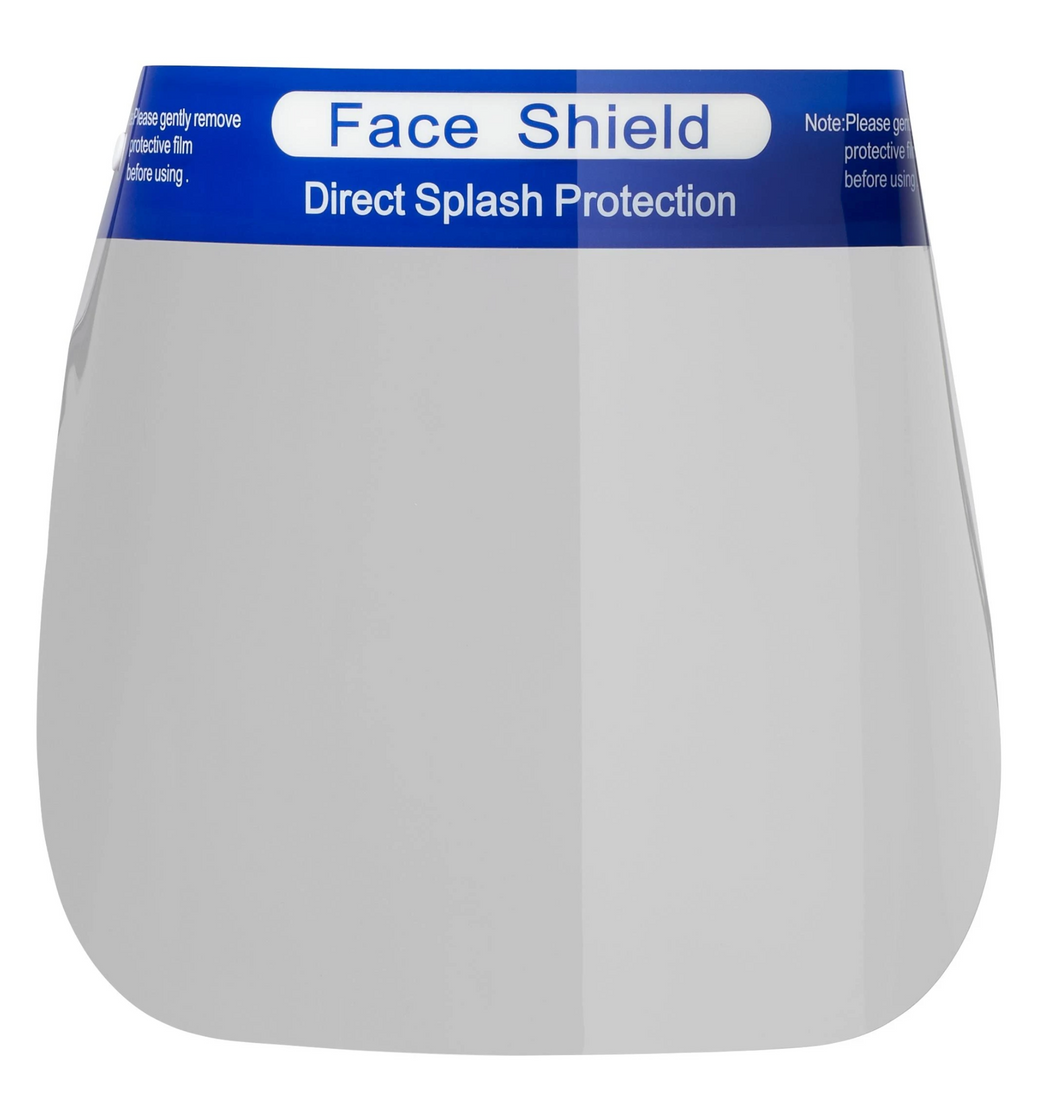 HD Transparent Protective Face Shields - Case of 100 Shields