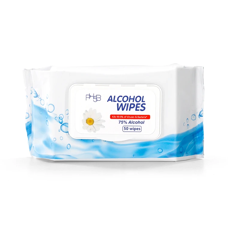 PH5B 75% Alcohol Wipes - 50 pack